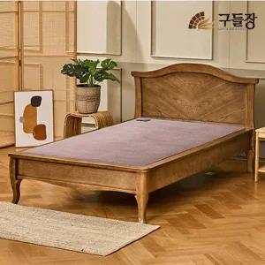 [흙침대]구들장건강 원목침대 해솔S 싱글 고급 황토숯볼 온열침대+협탁증정