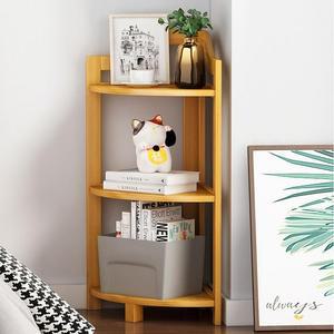 [JHP745Q8_51]GDM 화분선반 네추럴 3단 코너 사이드 선반