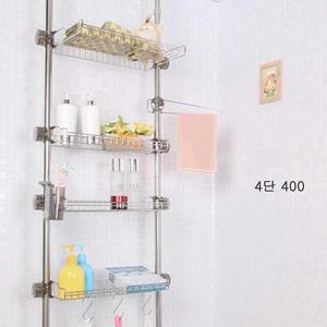 [BZFHGL54_51CR]세탁실 압축 기둥 선반 샴푸 거치대 수납