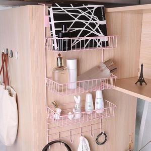 [BZFIGH70_51CR]이시아르 핑크 벽걸이 부착식 3단 스틸선반