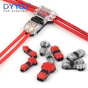 I/T 타입 저전압 빠른 전기 케이블 커넥터 툴리스 스냅 스플라이스 잠금 단자 스트리핑 크림프 없음 10 개