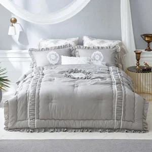 [에어룸]에어룸 베르사유 자수 프렌치 프릴 베딩세트(이불+패드+매트커버+베개커버)SK