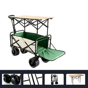 접이식 확장형 높이조절 테이블 캠핑웨건 캐리어-WFHMAN7