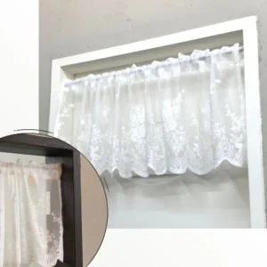 [하프클럽/]51x16 봉 미포함 화이트 레이스 가림천 바란스 커튼