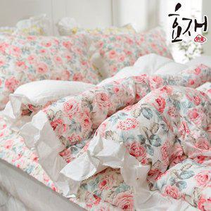 [효재]미추 광목 프릴 옥수수솜 침구세트Q(K겸용) 가방포장 by효재