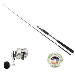 [JHNP569Q_53DF]민물낚시용품 좌핸들로드 장구통릴 세트