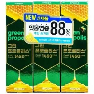 메디안 그린프로폴리스 프레쉬민트 치약 100g 3개입