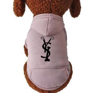 치와와 개 후드 편지 양털 안감 가을 개 강아지 운동복 부드러운 따뜻한 스웨터 작은 개를위한 겨울 후드