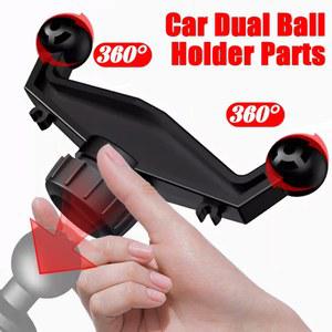 360 회전 베이스 자동 듀얼 있는 액세서리 지원 마운트가 센터 홀더 전화 자동차 네비게이션 휴대 콘솔용