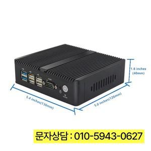 팬리스 산업용 컴퓨터 MFC-1000,  미니 PC, 셀러론 J1900, 2 * RS232, DDR3 6 USB, 와이파이, 3G, 4G, 지지