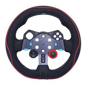 듀오듀오블링 D 스티어링 휠 커버 레이싱 게임 액세서리 10.6인치 27cm PC, Xbox One Series X/S, g920 x920 G29 g923 g27 g25, PS4, PS3, PS5, 닌텐도 스위치(블랙 레드)