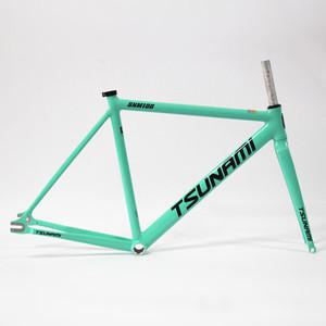 쓰나미 SNM100 프레임 세트 700C 알루미늄 고정 기어 프레임 및 포크 트랙 Fixie 자전거 49CM 52CM 55CM 58