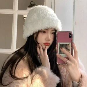 복슬 털 알파카 루즈핏 비니 모자 퍼 벙거지 러시아 버킷햇 알래스카 햇