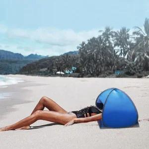 피크닉 해변심플 얼굴텐트 휴대용 대형 햇빛가리개