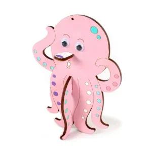 문어 조립형감성 목재 모형 우드 애완 동물 만들기