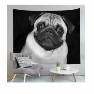 가리개커튼 커텐 가림천 포스터 프렌치불독 커튼 (3QBce)