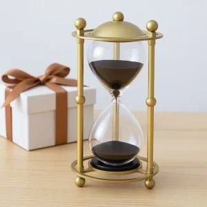 유리 모래 시계 사우나 시간 측정기 골드 블랙 30분 30분모래시계34분 유리모래시계