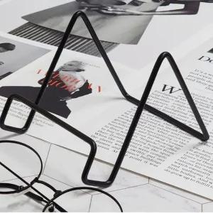 액자받침대 접시 사진 거치대 전시다이 소형 블랙