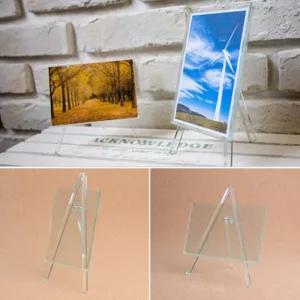 미니 이젤 명함 투명 액자 스탠드 받침대 작은 (46WW2)