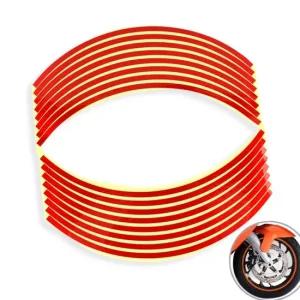 휠스티커 바퀴 휠라인 유광스티커 레드 배트맨로고 야간주행 반사리플렉터 자동차로고