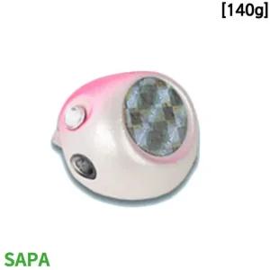 싸파 유동식 타이라바 헤드 140g 핑크화이트 2개입 참돔낚씨 루어 참돔 선상낚시