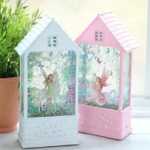 ksr 하우스 유니콘 요정 워터볼 오르골  핑크 화이트) 크리스마스선물 집들이선물