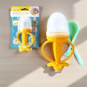 유아 과즙망 과일 쪽쪽이 리필망 치발기 과육 실리콘 망 손잡이 자기주도 쥬시망