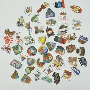 [콩심팥심]PVC 코팅 캠핑 디자인 스티커 캠핑스티커 캐리어스티