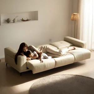 레나토 고급 전동모션베드 슬라이드 리얼 에코가죽소파(4인용)