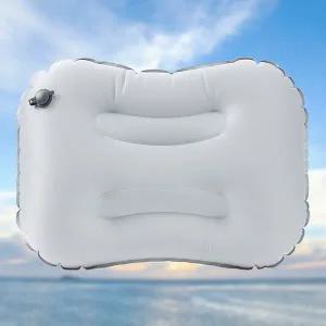 드림캠핑 그레이 베개 에어 여행 휴대 튜브 개인 휴