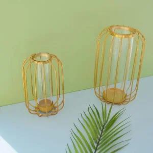 [콩심팥심]다세코 유리화병 와이어화병 철제화병 시험관 화병 꽃