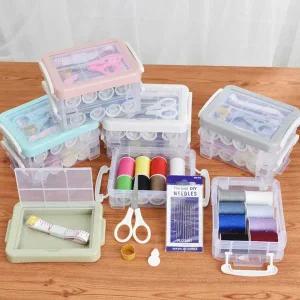 [콩심팥심]가정 용 바느질 실 세트 자수 재봉틀 바늘 반짇고리