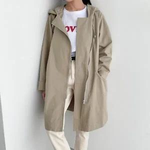 빅사이즈 309 언발지퍼후드사파리점퍼 DBNP867