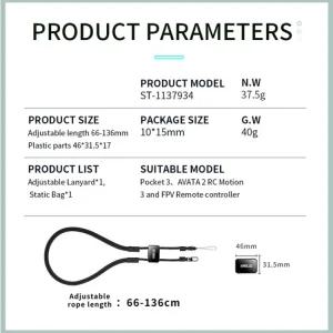 드론 가능한 끈 분실 k3/ATA2용 방지 I 조절