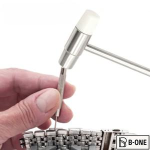 미니 더블 헤드 해머 금속 고무 수리 도구 DIY 보석 시계 제작용 휴대용 수공구