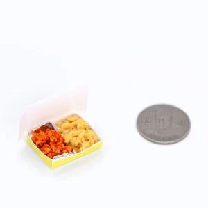 미니어쳐 소품 반반 치킨(후라이드/양념통닭) 음식 모형 납골당 꾸미기