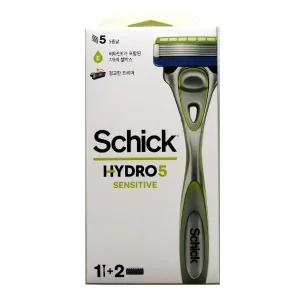 쉬크 하이드로5  센스티브면도기 (날2입) 5중날 트리머장착