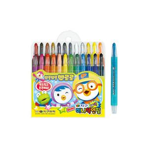 지구 뽀로로 미니 색연필 24색
