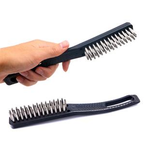 국산 와이어 브러쉬 스텐 SUS 스덴 칫솔 브러시 플라스틱 손잡이 PP솔 녹제거 청소솔 철솔 불판솔 세척솔