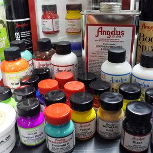 (엔젤러스 모음전) 가죽염색 케어 관리제품