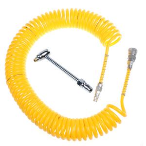 자전거 공기주입기 세트 던롭 슈레더 프레스타 호스