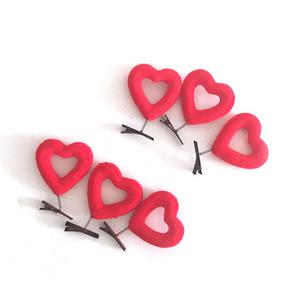 NEW레드하트핀/하트머리핀/새싹핀/나비핀/안테나핀/오리핀/머리핀/축제/파티/포인트헤어