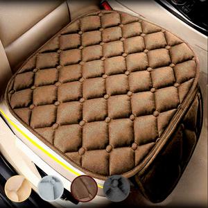 차량용 극세사 방석 퀼팅 털방석 시트 커버 부드러운 촉감 따듯함 4컬러 겨울 00462