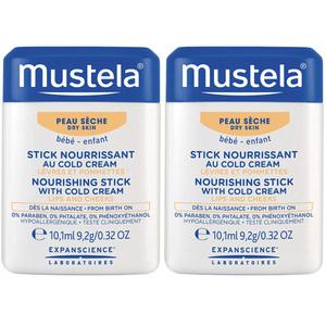 Mustela Nourishing Stick with Cold Cream 무스텔라 너리싱 스틱 콜드 크림 함유 입&볼 9.2g 2팩