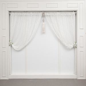 창엔롤 최고급 실커튼 가로3mx세로2.8m 비즈발 커튼