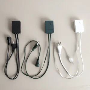 겸용 점멸&무점멸 전구 전원코드 컨트롤러 3핀 C타입 선 (콘센트형) 트리 전구 조명 소품 용품