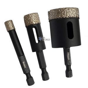 S툴맨 다용도 육각코어비트 /6-25mm 건식 타일비트 다이아몬드팁 유리드릴 유리타공