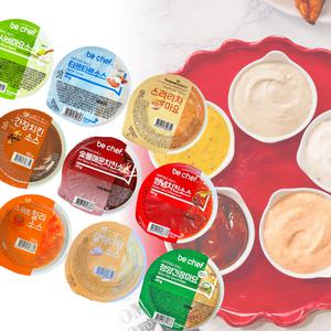 제이케이푸드 동원 일회용소스 9종  칠리 갈릭디핑 치킨 와사비마요 청양간장마요 디핑볼 컵소스