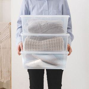 아이리스 투명 리빙박스 정리박스 옷정리함 수납바구니수납정리함 (5개입) SET