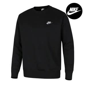 나이키 스몰로고 남자 여성 기모 맨투맨 라운드 긴팔티셔츠 블랙 BV2662-010